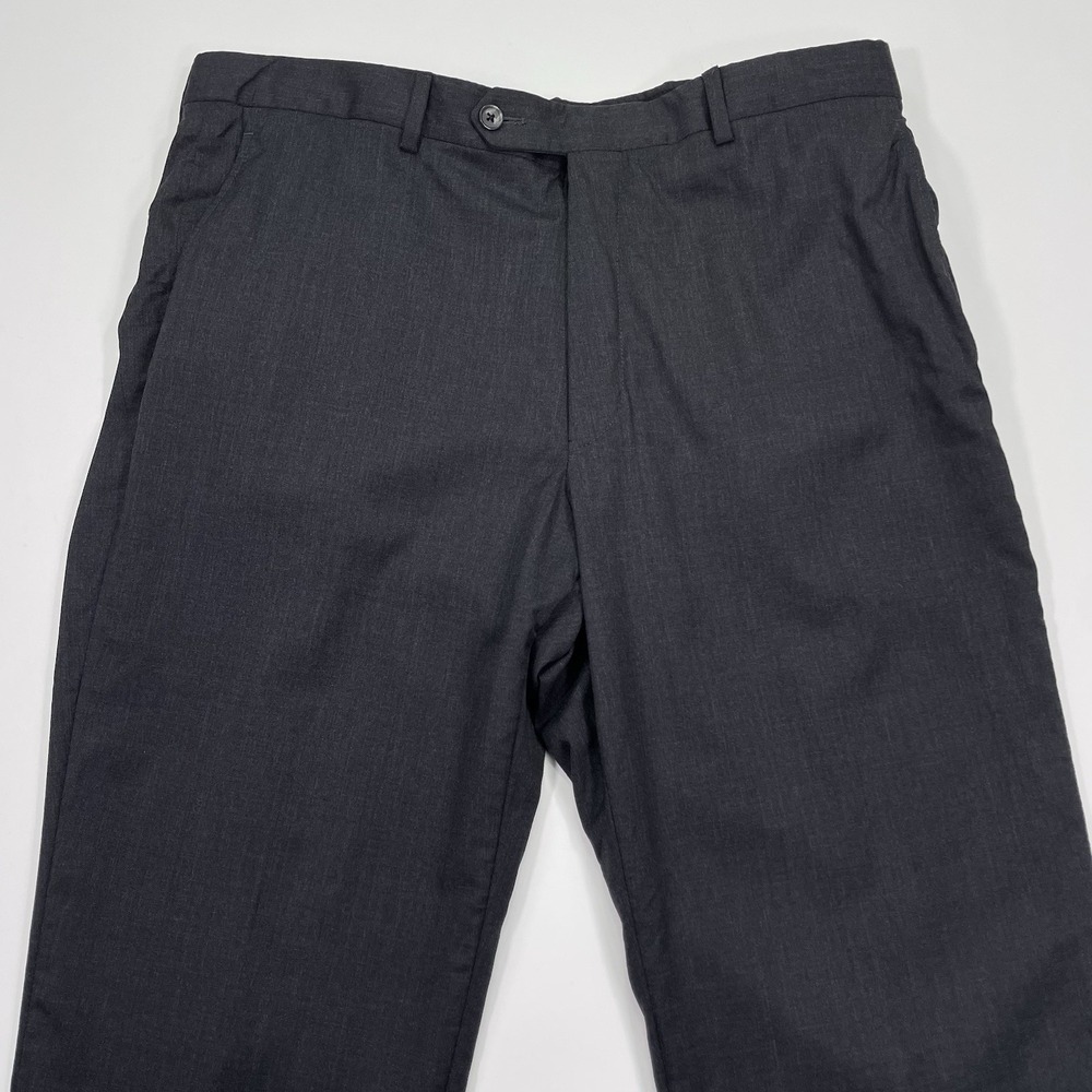 Brooks Brothers Pants Wool Mens 36x31 Gray Regent Fit Flat Front Work Casual